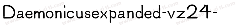 Daemonicusexpanded-vz24字体转换