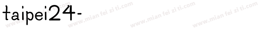 taipei24字体转换