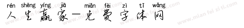 人生赢家字体转换
