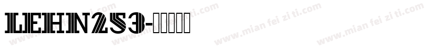 LEHN253字体转换