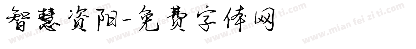 智慧资阳字体转换