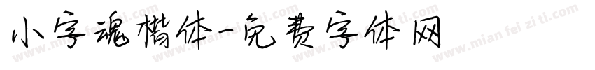 小字魂楷体字体转换