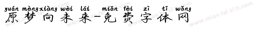 原梦向未来字体转换