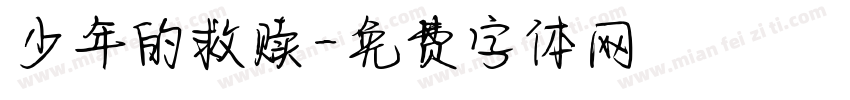 少年的救赎字体转换