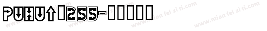 puhui体255字体转换