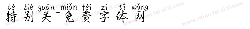 特别关字体转换
