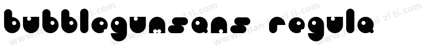 Bubblegumsans-regula字体转换