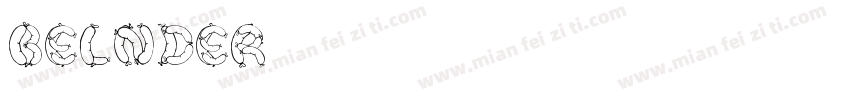 belnder字体转换