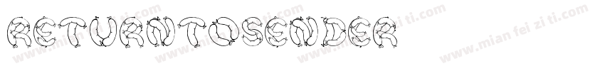 returntosender字体转换