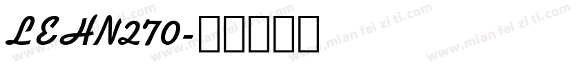 LEHN270字体转换