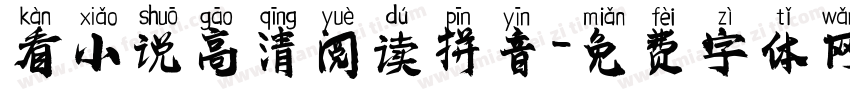 看小说高清阅读拼音字体转换