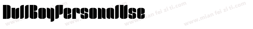 DullBoyPersonalUse字体转换