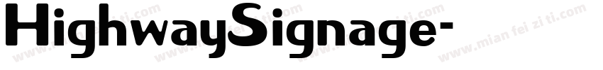 HighwaySignage字体转换