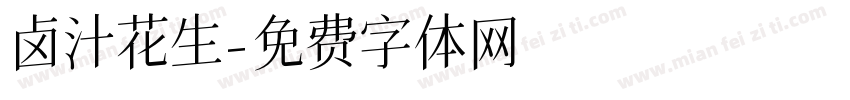 卤汁花生字体转换