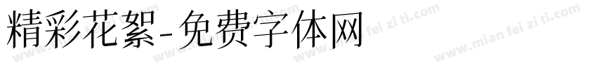 精彩花絮字体转换