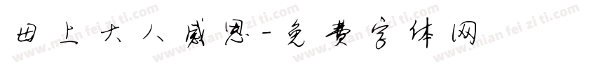 母上大人感恩字体转换