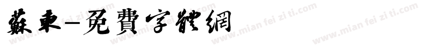 苏东字体转换