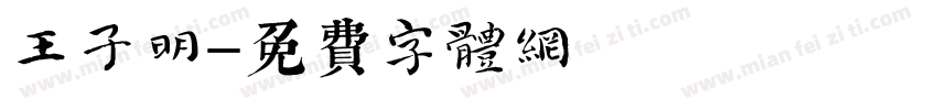 王子明字体转换