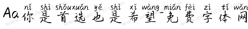 Aa你是首选也是希望字体转换
