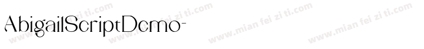 AbigailScriptDemo字体转换