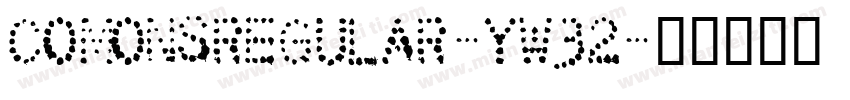 Comonsregular-yw32字体转换