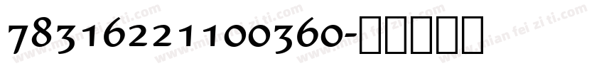 78316221100360字体转换