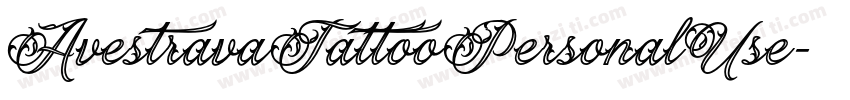 AvestravaTattooPersonalUse字体转换