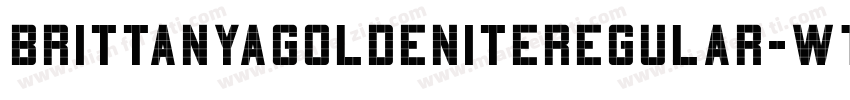 BrittanyaGoldeniteRegular-w1l3x字体转换