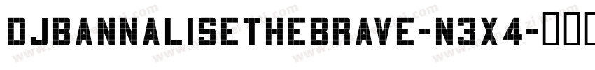 DjbAnnaliseTheBrave-n3x4字体转换