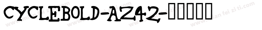 CycleBold-Az42字体转换