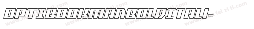OPTIBookmanBoldItali字体转换