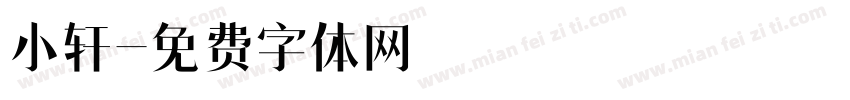 小轩字体转换