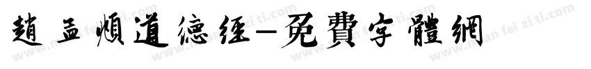 赵孟頫道德经字体转换
