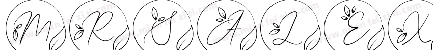 MrsAlexandraRegular字体转换