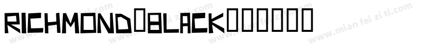 Richmond-Black字体转换