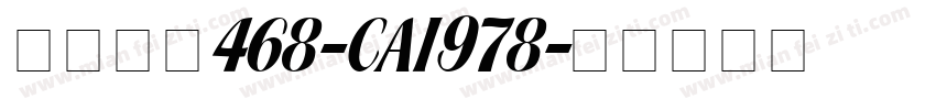 英文字体468-CAI978字体转换