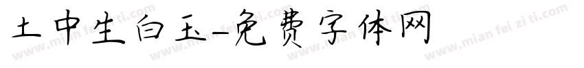 土中生白玉字体转换