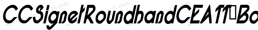CCSignetRoundhandCEATT-BoldItal字体转换