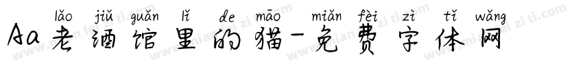 Aa老酒馆里的猫字体转换