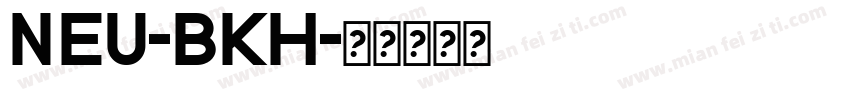 NEU-BKH字体转换