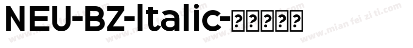 NEU-BZ-ltalic字体转换