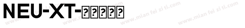 NEU-XT字体转换