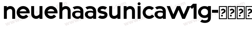 neuehaasunicaw1g字体转换