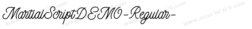MartialScriptDEMO-Regular字体转换