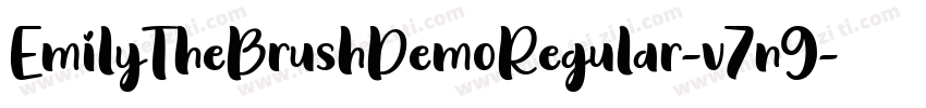 EmilyTheBrushDemoRegular-v7n9字体转换