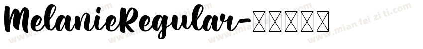 MelanieRegular字体转换
