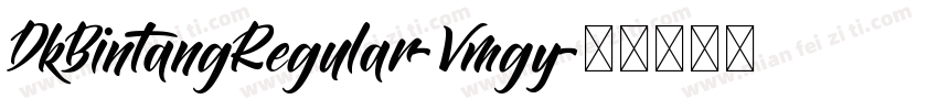 DkBintangRegular-Vmgy字体转换