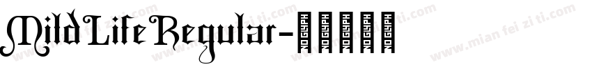 MildLifeRegular字体转换