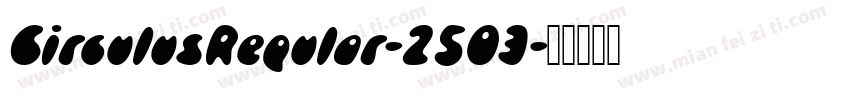CirculusRegular-2503字体转换