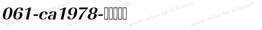 061-ca1978字体转换